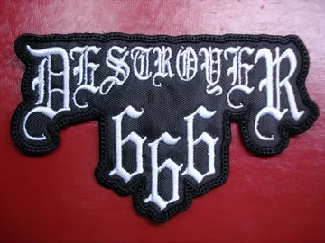 DESTROYER 666…  Embroidered Patch  (black thrash)     Australia   2066**