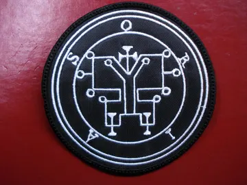 OSIRIS…   Embroidered Patch   DEMON SIGIL   (black metal)   D030*