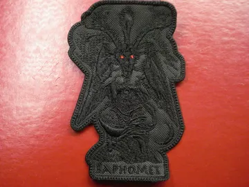 BAPHOMET…  Embroidered Patch  (black metal)   3983*