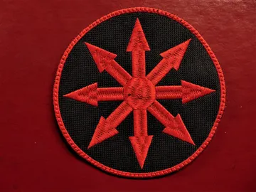 CHAOS   Embroidered Patch   (black metal)   U.S.A   067*