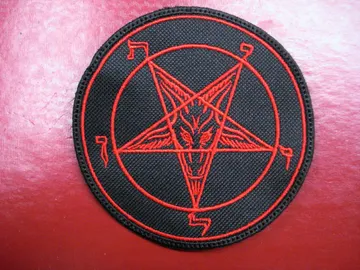 BAPHOMET…  Embroidered patch  (black metal)    1961*