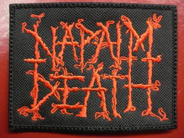 NAPALM DEATH…   Embroidered patch   (grind core)   U.K   1499*
