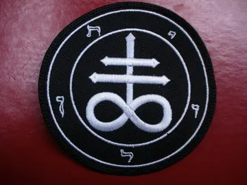 LEVIATHAN CROSS… Embroidered Patch  (black metal)   617*