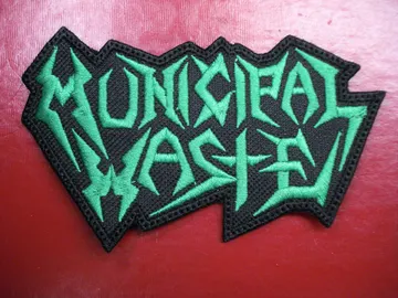 MUNICIPAL WASTE…  Embroidered Patch  (thrash metal)     U.S.A   240*