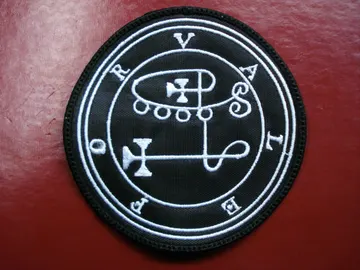 VALEFOR DEMON SIGIL  Embroidered patch  (black metal)    Sweden   D049*