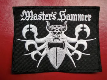 MASTER’S HAMMER…  Embroidered Patch  (black metal)     Czechia   1495*