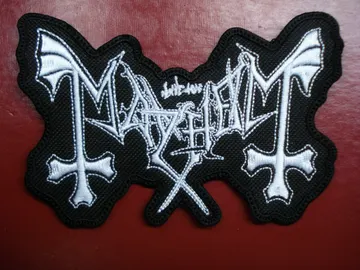 MAYHEM…  Embroidered Patch  (black metal)   Norway   1341*