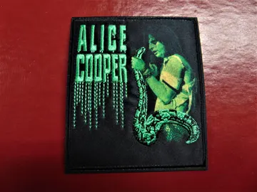 ALICE COOPER  Embroidered patch  (classic rock)   1192