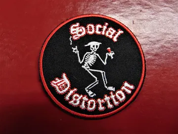 SOCIAL DISTORTION…   Embroidered Patch   (Punk Rock)   U.S.A   1227