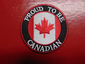 CANADA FLAG   Embroidered patch   (metal nation)  Canada   1344