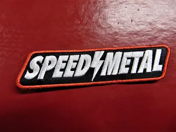 SPEED METAL  Embroidered Patch (thrash metal)  U.K   1850