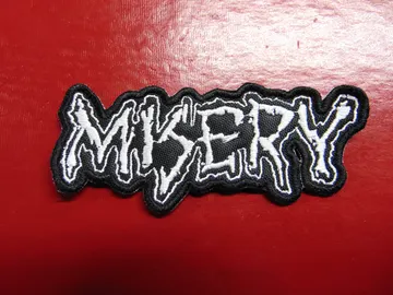 MISERY…   Embroidered Patch   (crust punk)   Australia   814
