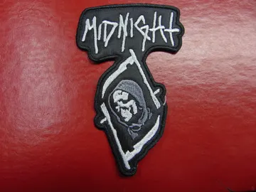MIDNIGHT…  Embroidered Patch  (black n roll)   U.S.A   3714