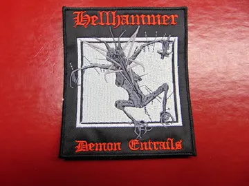 HELLHAMMER…  Embroidered Patch  (black metal)   Switzerland   952