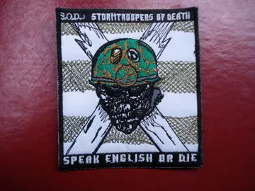 S.O.D…  Embroidered Patch  (thrash metal)   U.S.A   817