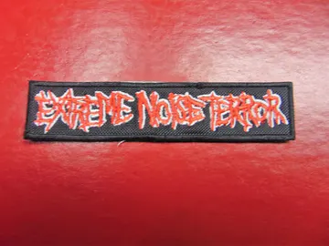 EXTREME NOISE TERROR…  Embroidered Patch  (crust punk)   U.K   2613