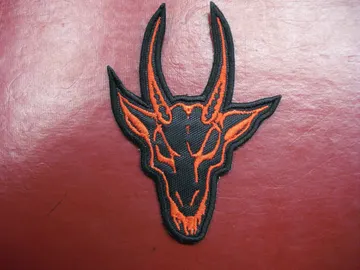 NUNSLAUGHTER…   Embroidered Patch   (black death)   U.S.A   3746