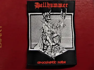 HELLHAMMER…  Embroidered Patch  (black metal)   Switzerland   435