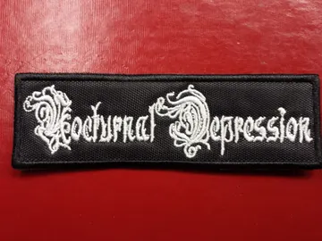 NOCTURNAL DEPRESSION…  Embroidered Patch  (depressive black)   France   1396
