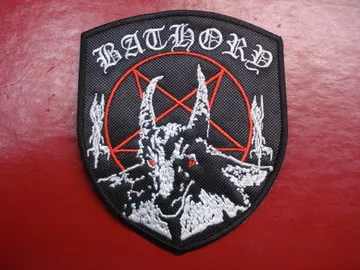 BATHORY…  Embroidered Patch (epic black)    Sweden   3066