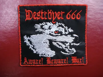 DESTROYER 666…  Embroidered Patch  (black thrash)    Australia   642