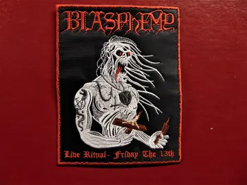 BLASPHEMY  Embroidered Patch   (black metal)  Canada  978