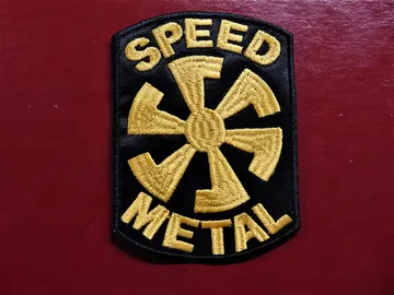SPEED METAL  Embroidered Patch  (thrash metal)   U.S.A   3771