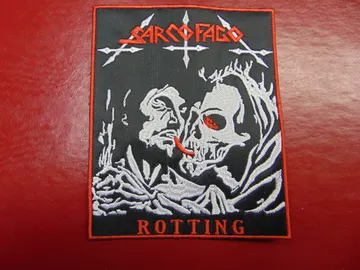 SARCOFAGO…  Embroidered Patch  (black death)    Brazil   1008