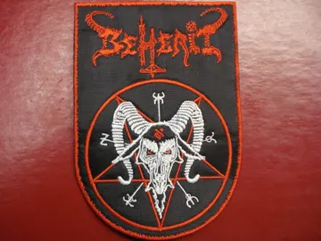 BEHERIT…  Embroidered Patch  ( black metal)   Finland   645