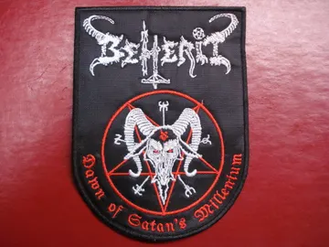 BEHERIT Embroidered patch  …(black metal)  Finland   564