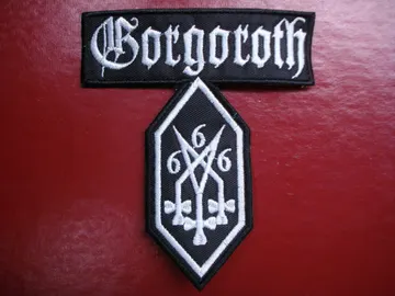 GORGOROTH   Embroidered Patch  (black metal)  Norway   3851