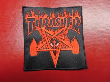 THRASHER SKATEBOARDING…   Embroidered Patch   (Brand Logo)   2623