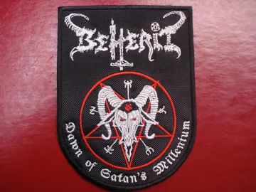 BEHERIT… Embroidered Patch  ( black metal)    Finland   2497