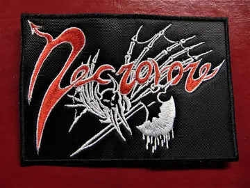NECROVORE  Embroidered Patch  (death black)    U.S.A   1134