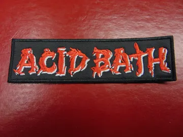 ACID BATH…  Embroidered Patch  (sludge metal)  U.S.A   3165