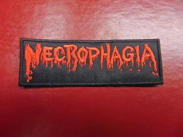 NECROPHAGIA   Embroidered Patch  (death metal)  U.S.A   2572