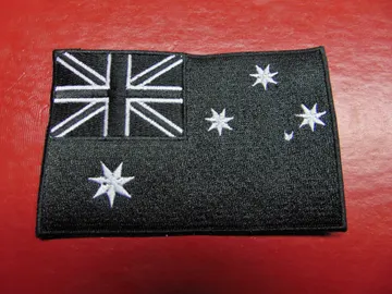 BLACK AUSTRALIA FLAG  …(metal nation)  2549