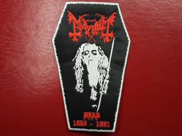 MAYHEM… Embroidered Patch  (black metal)    Norway   1837