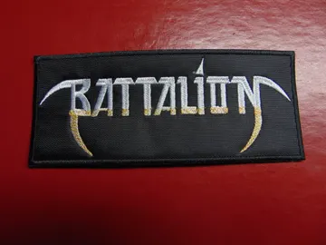 BATTALION… Embroidered Patch  (thrash metal)   Switzerland   3382