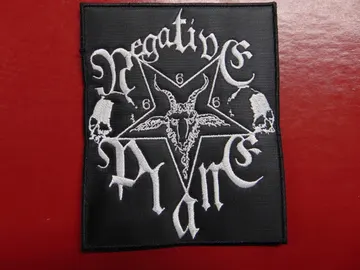 NEGATIVE PLANE…  Embroidered Patch  (black metal)  U.S.A   2361