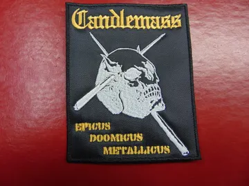 CANDLEMASS… Embroidered Patch  (doom metal)   Sweden   2494