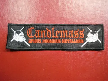 CANDLEMASS…  Embroidered Patch  (doom metal)    Sweden   521