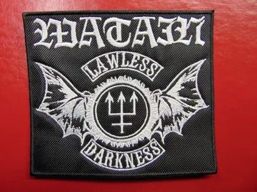 WATAIN    Embroidered Patch  (black metal)  Sweden   1171