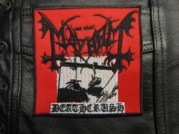 MAYHEM…  Embroidered Patch  (black metal)  Norway   611