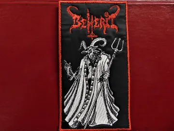 BEHERIT…  Embroidered Patch  (black metal)  Finland   3874