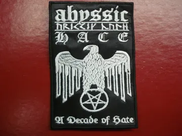 ABYSSIC HATE   Embroidered Patch  (black metal)   Australia   407