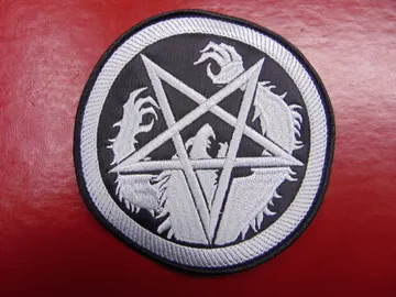 THE TRUE WEREWOLF…   Embroidered Patch   (black metal)   Finland   3251