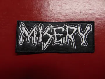 MISERY  Embroidered Patch  (crust punk)  U.K   2455