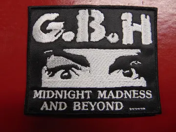 G.B.H. …   Embroidered Patch   (punk rock)   U.K   4137