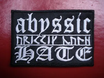 ABYSSIC HATE…  Embroidered Patch  (black metal)  Australia   2682